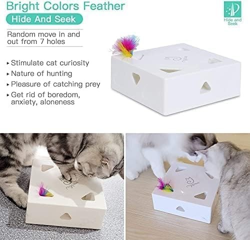 Migipaws Upgrade Rainbow Feather Replacement for Automatic Refill, Colorful