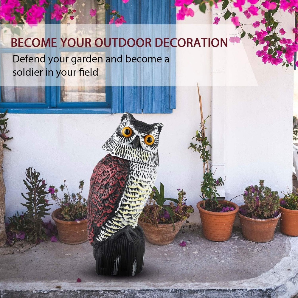 Versatile Owl Statue Decoy: A Stylish Solution for Bird Control & Garden Decor