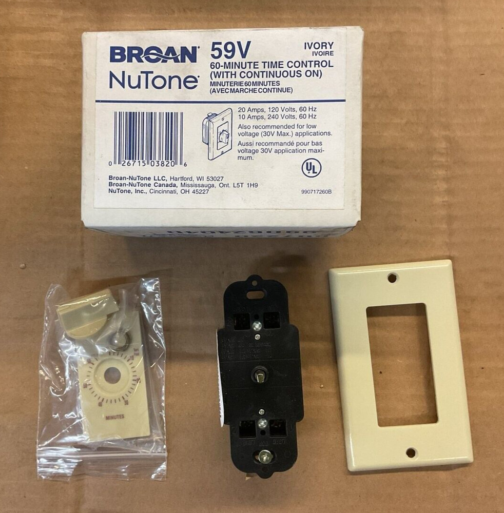 Broan 59V 20-AMP Rotary Light Switch