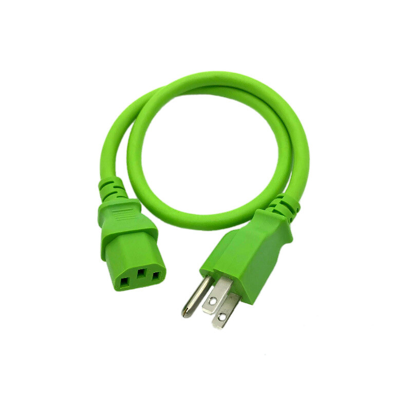 2 Ft Green AC Cable for EPSON WORKFORCE PRINTER 315 600 610 615