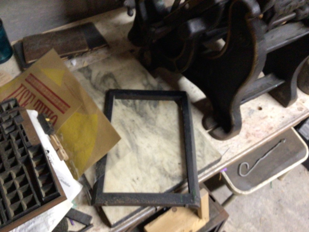 letterpress press 6x9 chase Daughaday improved model 2 printing press