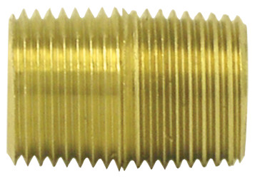 Tectran 112-E Brass Close Nipple, 3/4" Pipe Thread