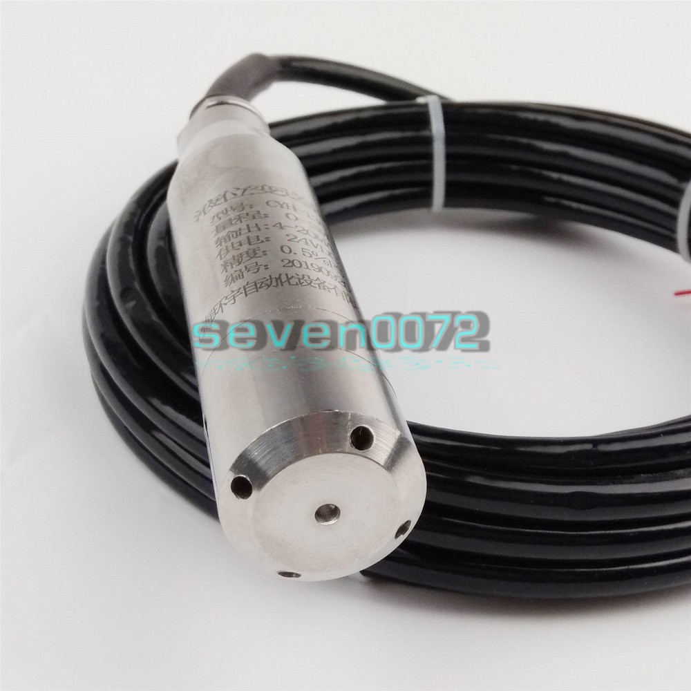 4-20MA 1.0m Range Water Level Transmitter Liquid Level Transducer Sensor