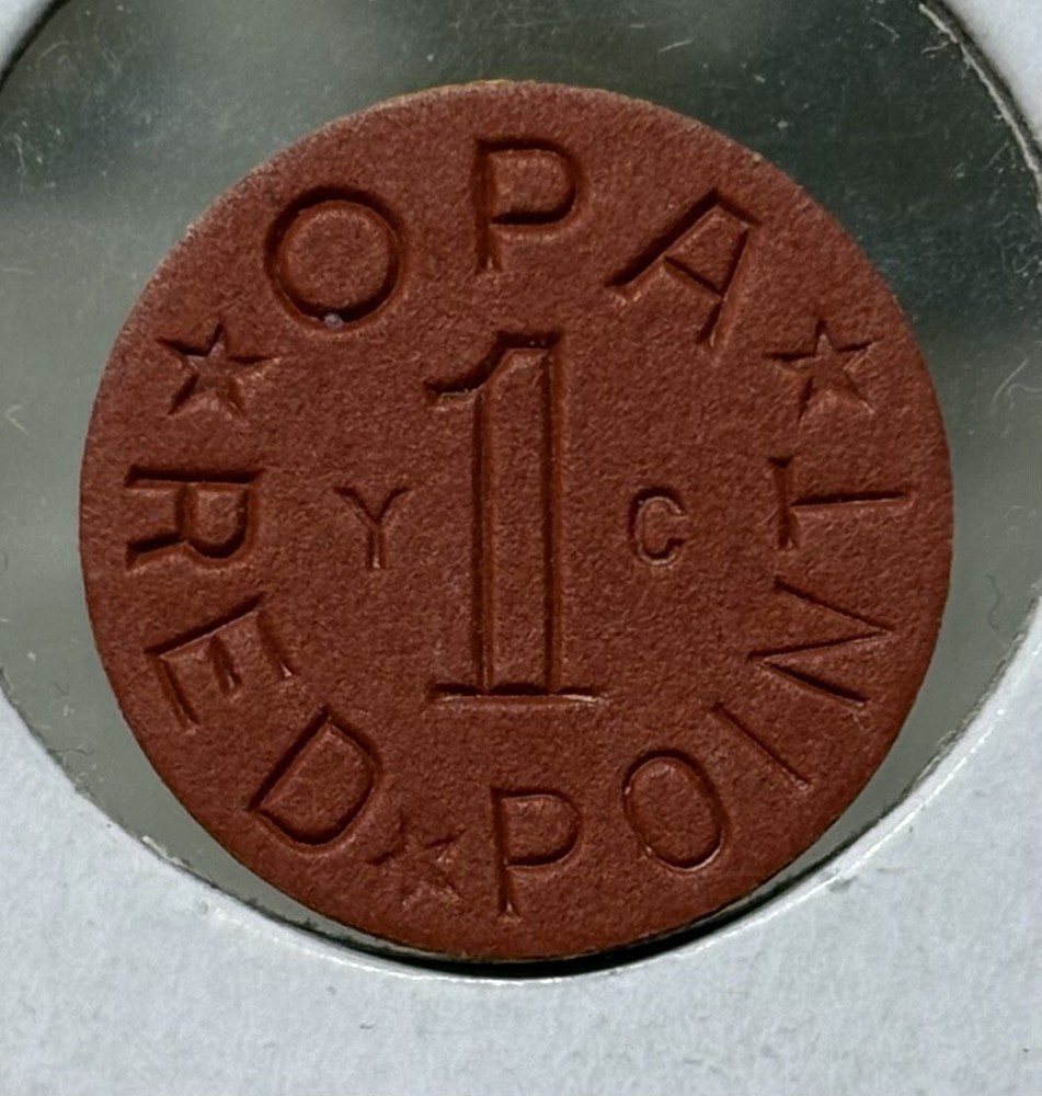 Opa Red Point YC WWII US Ration Token