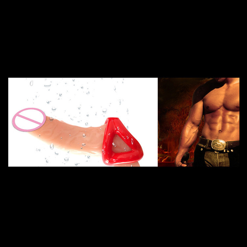 Reusable Silicone Penis Sleeve Scrotum Stretcher Ring Delay Ejaculation MALE