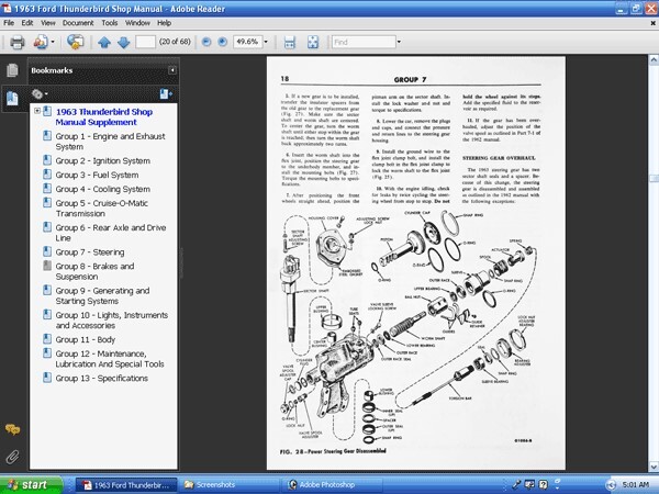 1963 Ford Thunderbird Shop Manual (USB)