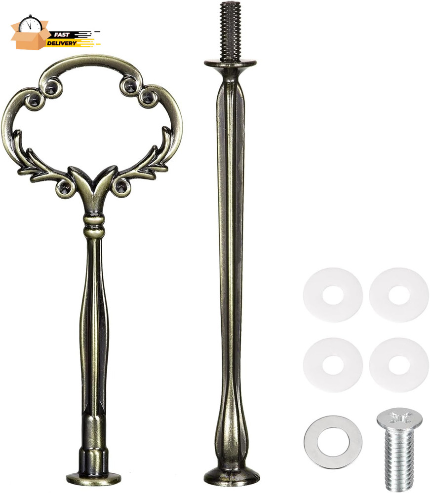 1 Set Cake Tray Stand Handle Cupcake Dessert Plate Hardware Fitting Hold