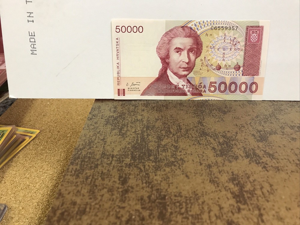 1993  50,000 DINARA CROATIA   P26