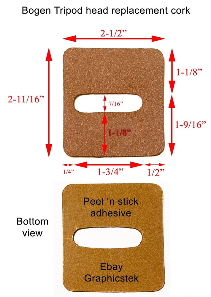 Bogen 3126 Tripod head replacement cork