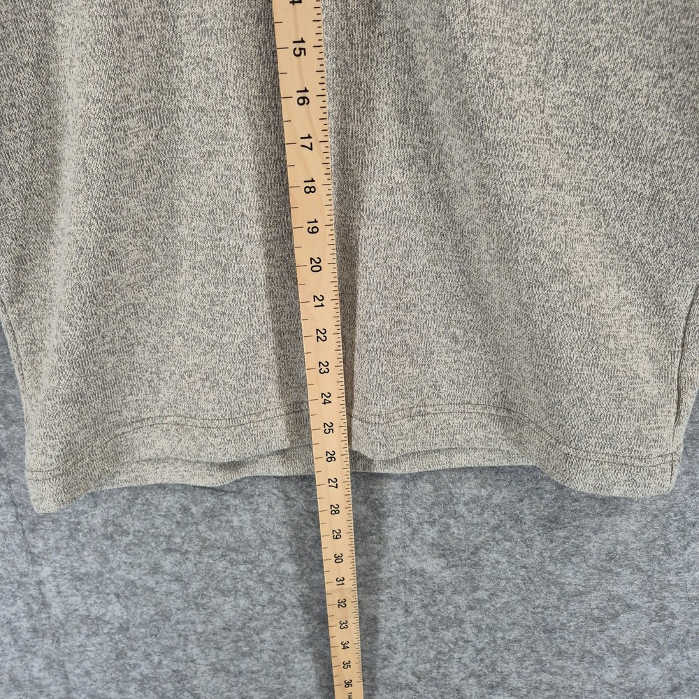 Van Heusen Quarter Zip Sweatshirt Men L Grey Flex Pullover Jumper