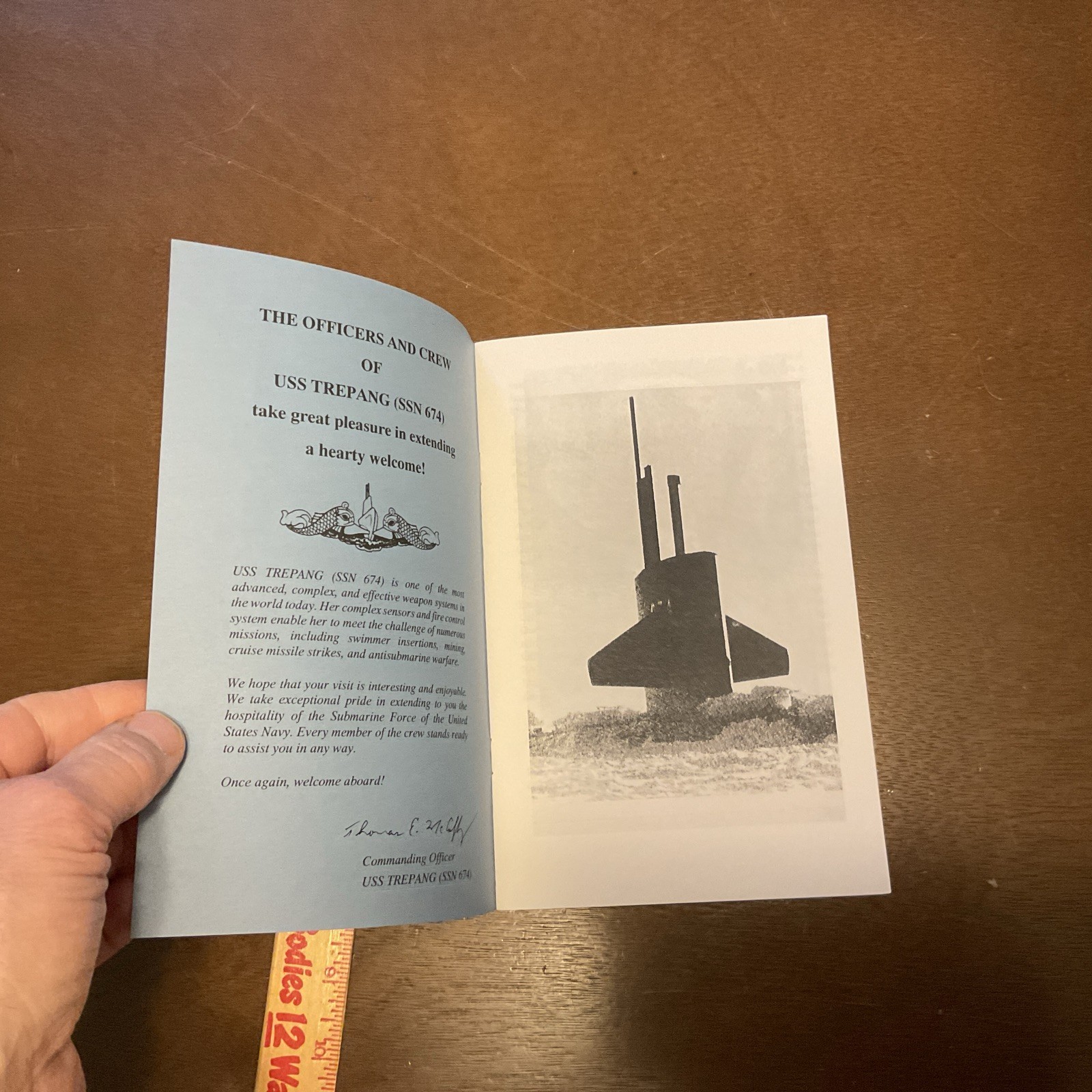 USS TREPANG SSN 674 Welcome Aboard Handout Pamphlet Vintage