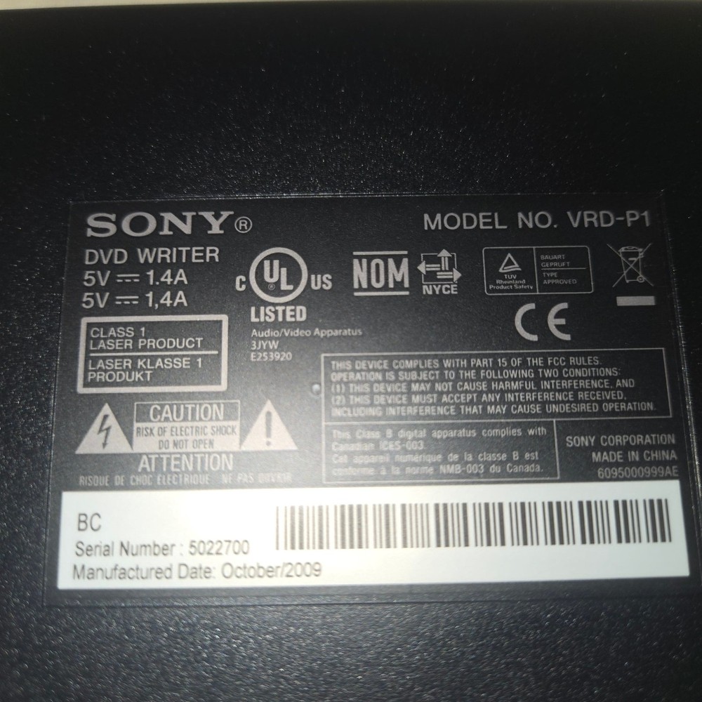 Sony DVDirect Express Multi-Function DVD writer for Handycam UNTESTED