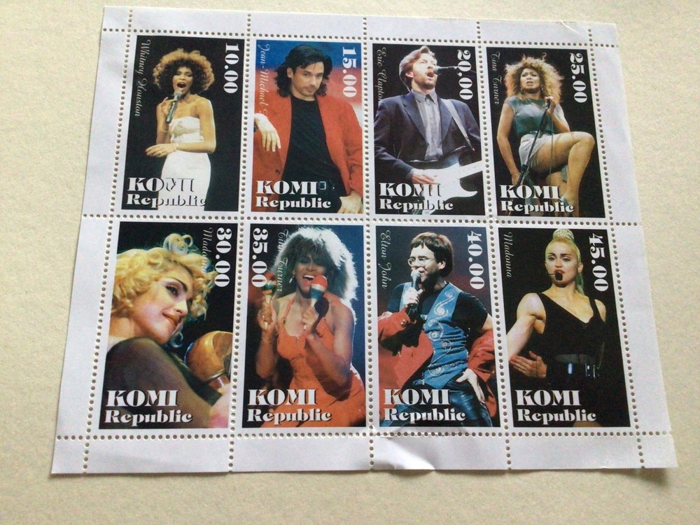 Famous Faces Personalities Stars stamp sheets Ref R49352