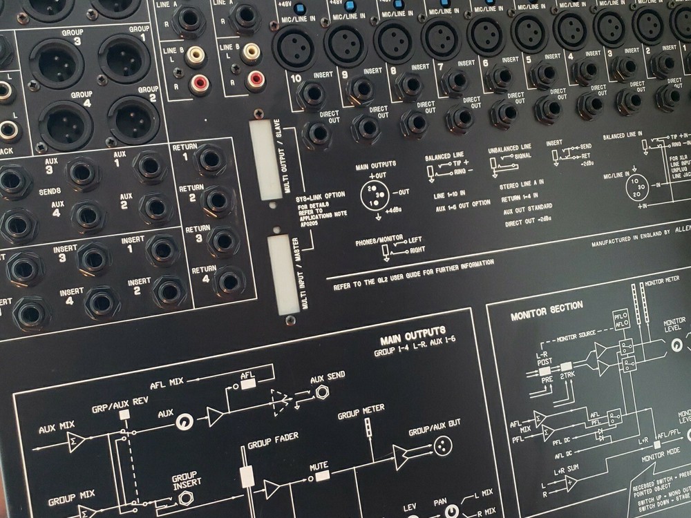 Allen & Heath GL2, Multi-Function 4-Group Audio Mixer For Parts