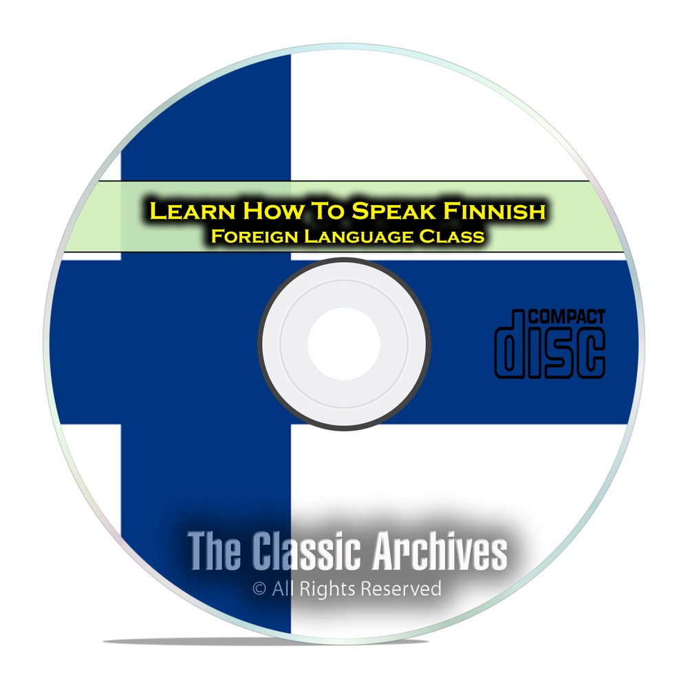 Learn How To Speak Finnish, Fast & Easy Foreign Language Training Course, CD D92