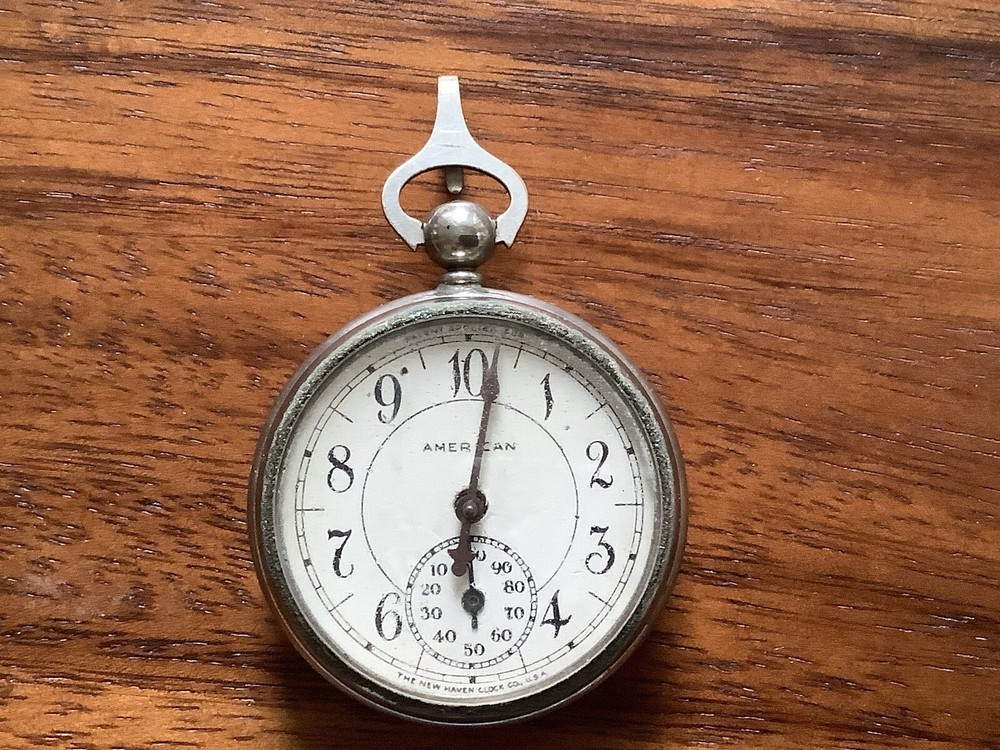 Vintage New Haven Clock Co. pedometer