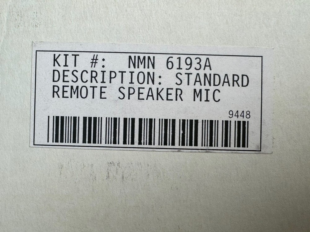 Motorola Remote Speaker Mic NMN6193A NOS