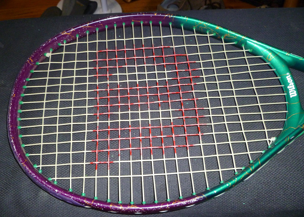 Vintage Wilson Advantage Jr. Midsize String Graphite Tennis Racket-Case