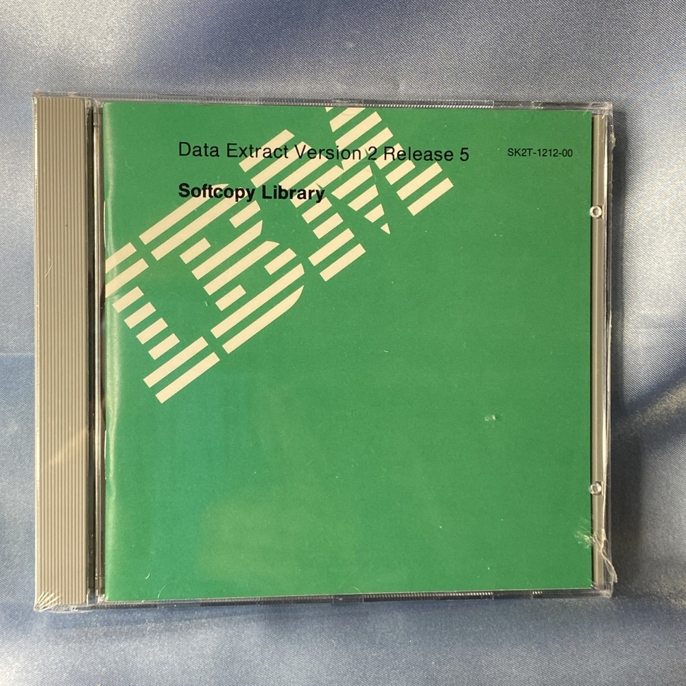 (Sealed) IBM DATA EXTRACT Version 2 Release 5 SOFTCOPY LIBRARY CD-ROM Brand New!
