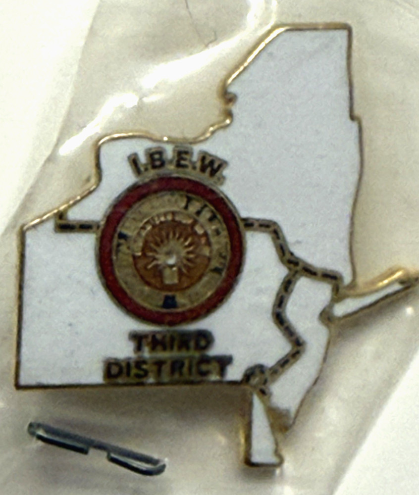 Vintage IBEW Third District 3rd Lapel Pin