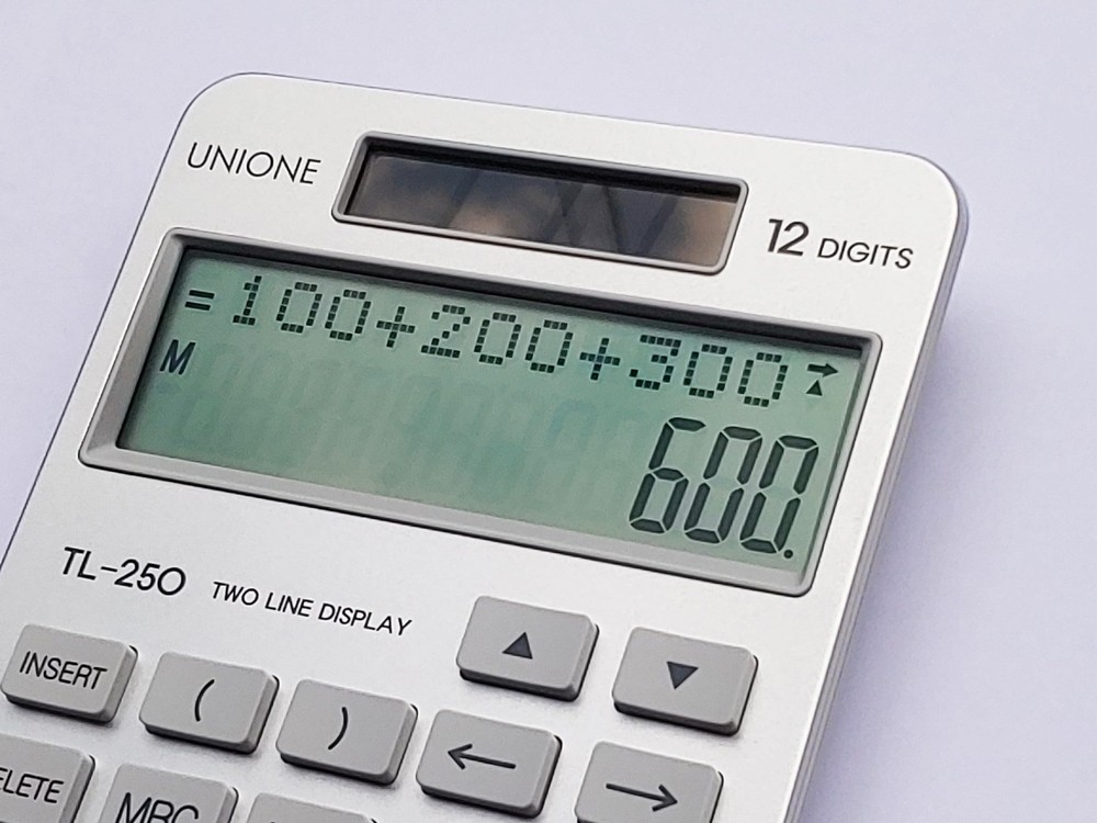 New, Two Line Display, Desktop Calculator. History Function- 30 Memories, Cal...