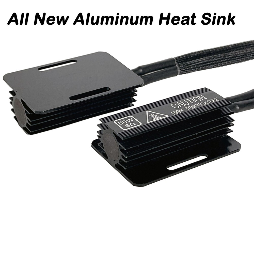 NEW Upgraded H7 LED Load Resistor Kit 50W 6ohm Headlight Error Canceller Decoder