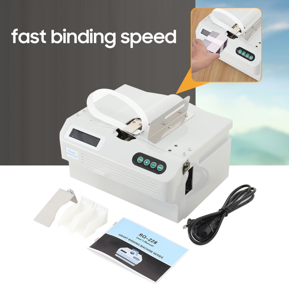 Automatic Small Banknote Binding Machine Strapping Bundling Money Packer 110V