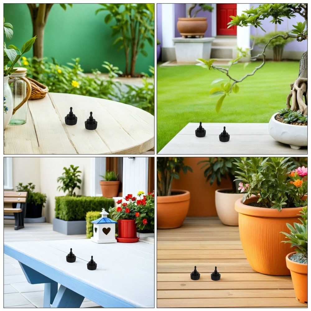 6 Pcs Hose Coupling Replacement Quick Connect Drip Irrigation Adapter Black
