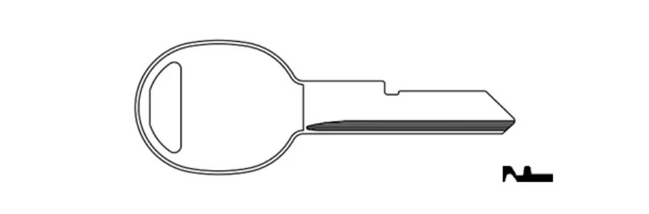 GM B49 / S1098B Mechanical Key