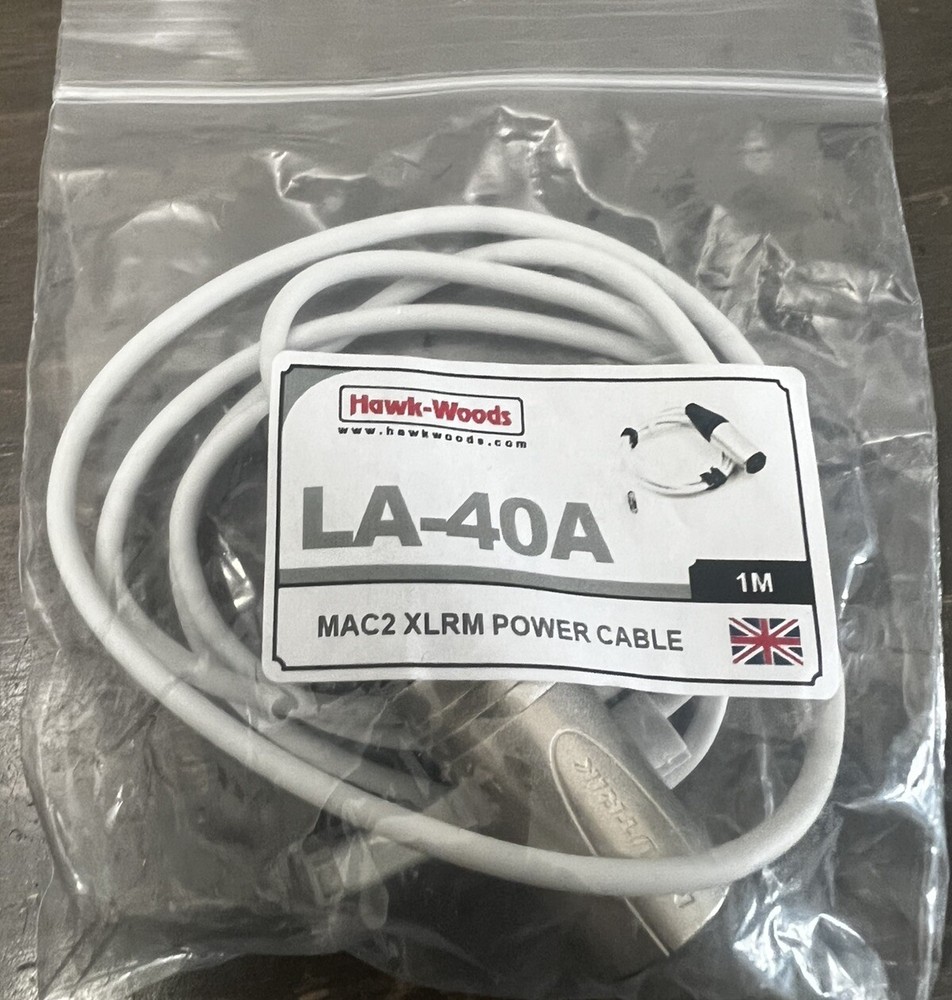 Hawk -Woods Mac2 XLRM Power Cable