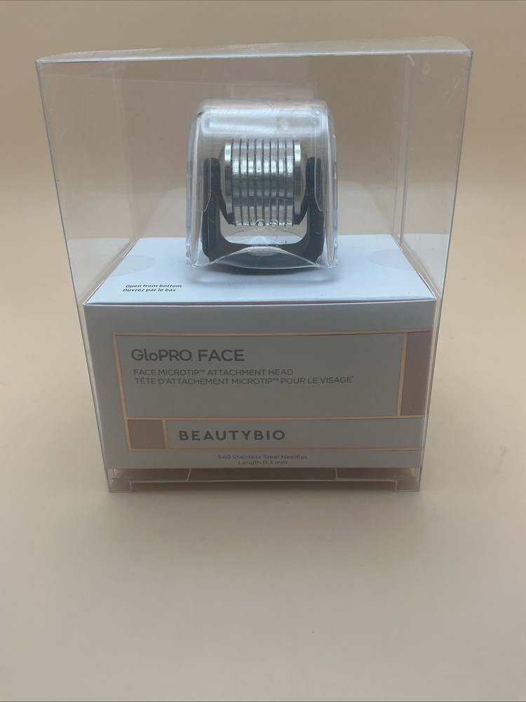 BEAUTYBIO GloPRO FACE MicroTip Attachment Head - Black & Silver