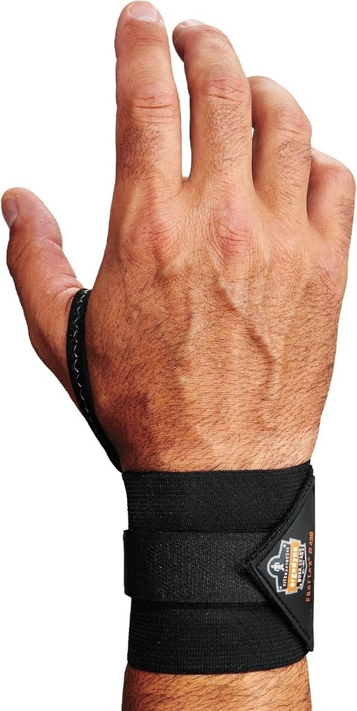 Wrist Wrap with Thumb Loop by ProFlex 420 - Adjustable Compression Support