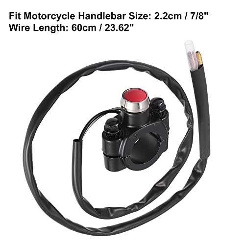 1Pcs 7/8" Motorcycle Handlebar Control Horn Start Switch Button with