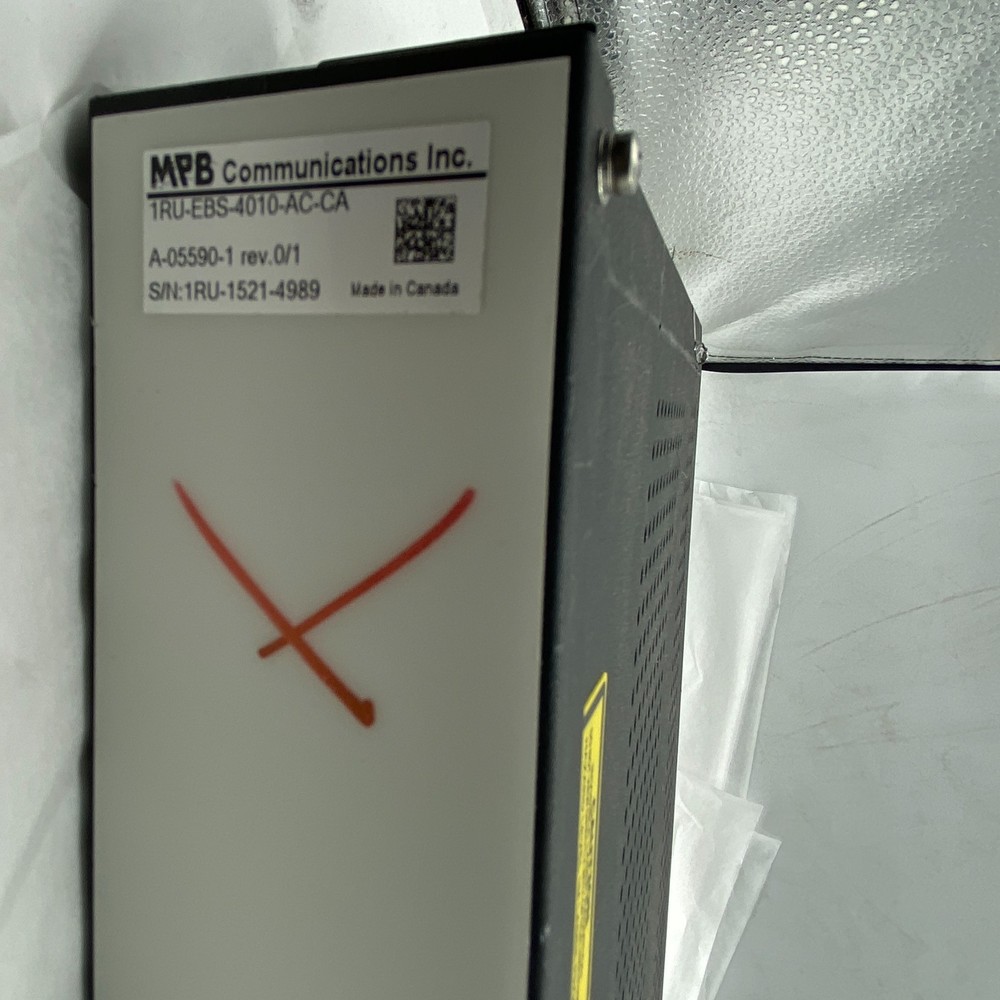 MPB COMMUNICATIONS 1RU-EBS-4010-AC-CA Erbium Broadband Source (EBS) C-band 250V