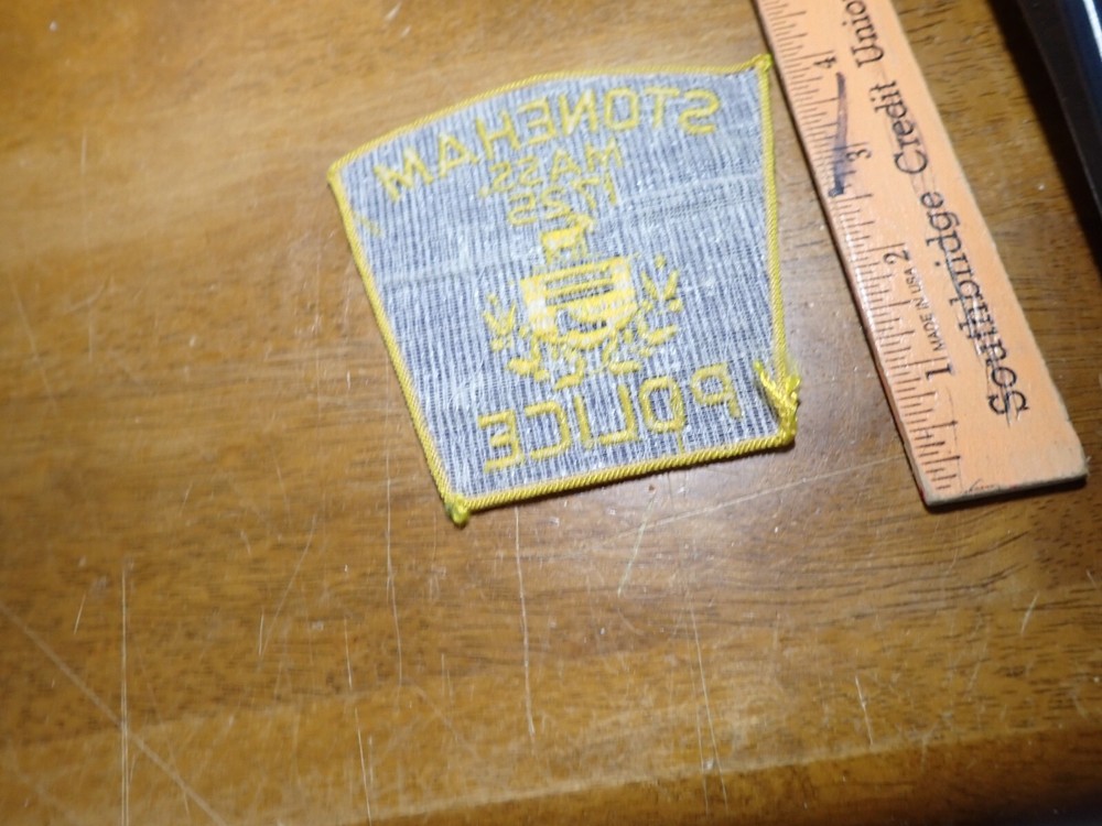 STONEHAM MASSACHUSETTS EARLY VEST PATCH BX 14# 4