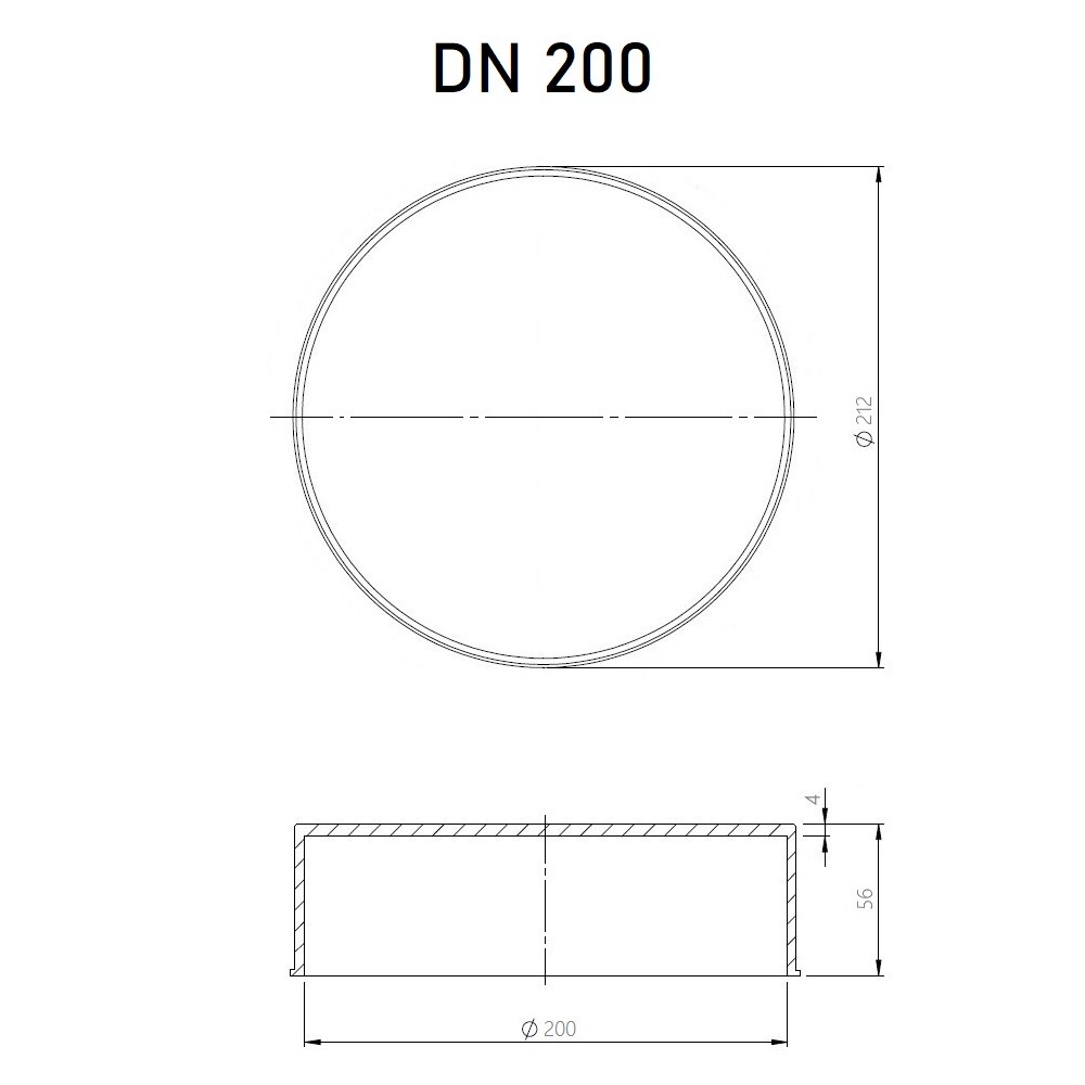 End Cap 200mm Underground Drainage Pipe Sewerage Pipe Cap Blanking Plug Stop End