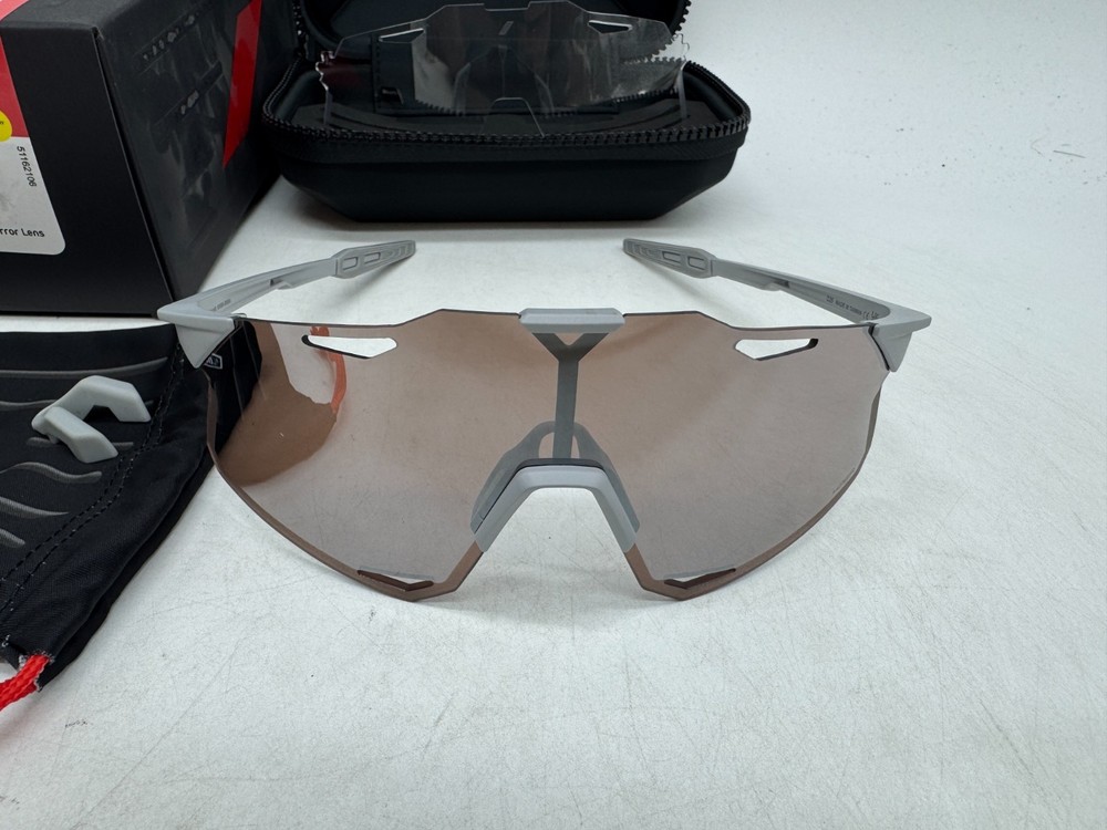 100% Hypercraft Sport Performance Frameless Sunglasses Scratch Resistant Grey