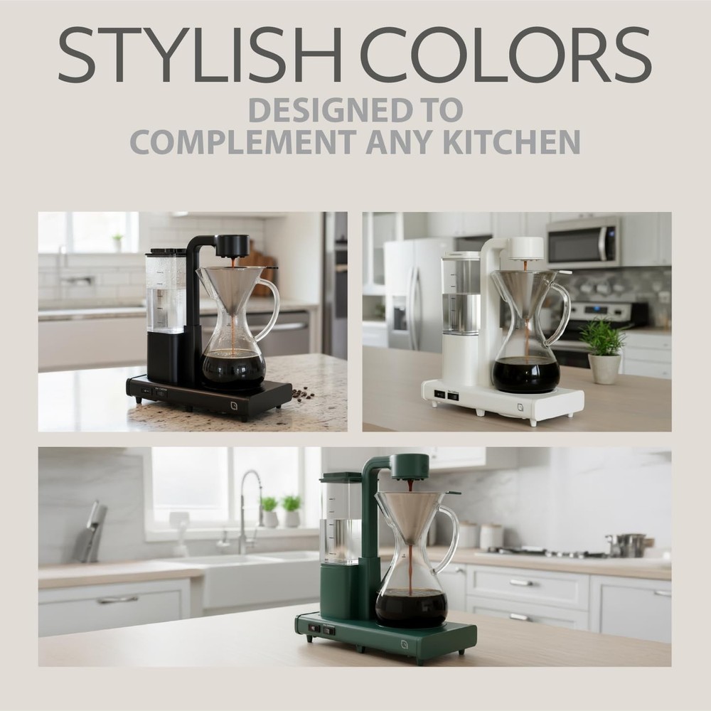 WILLOW 10 Cup Drip Coffee Maker, Automatic Pour Over Coffee Maker