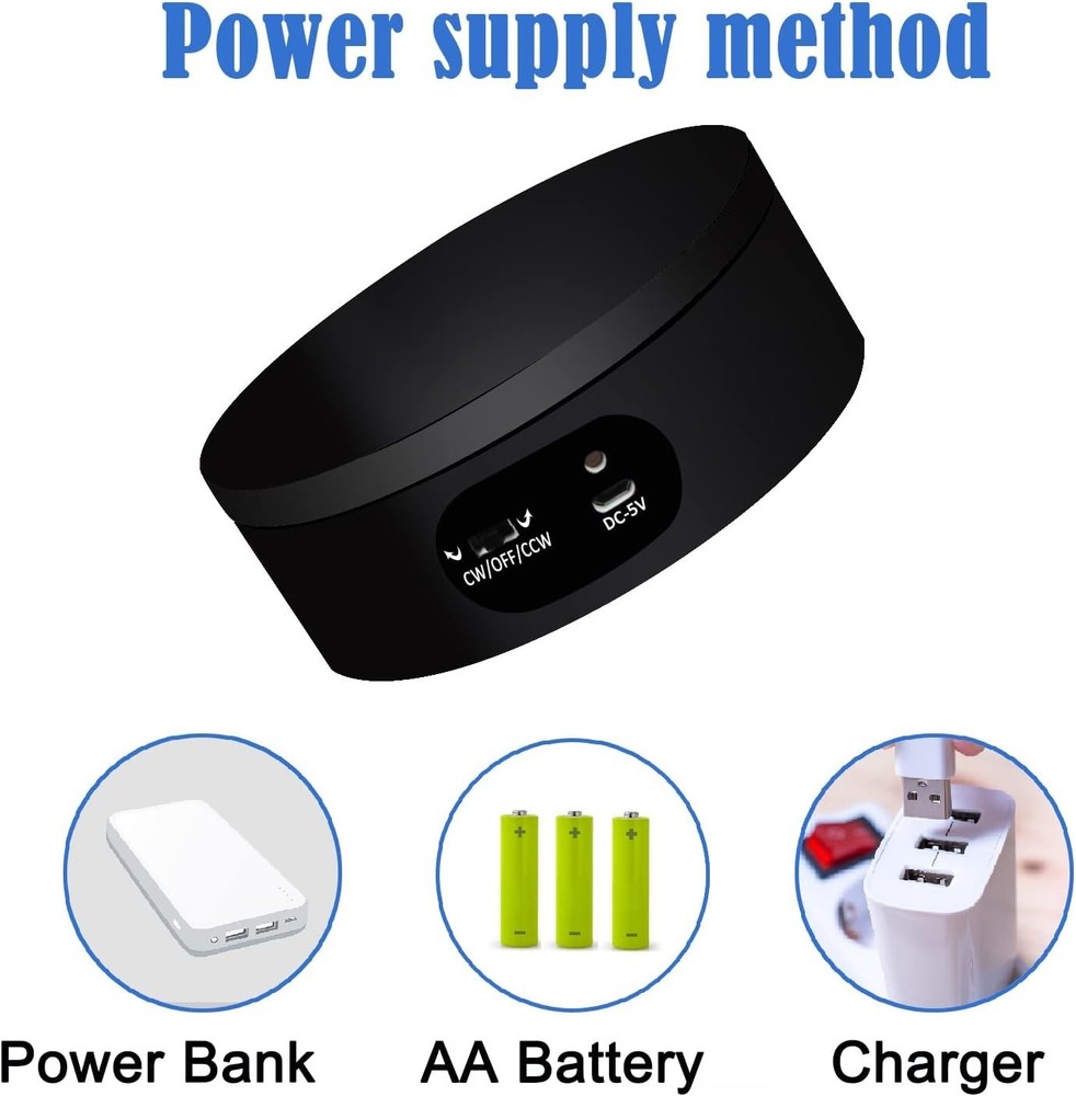 Motorized Rotating Display Stand, Cup Display Turner Stand, Electric Rotating...