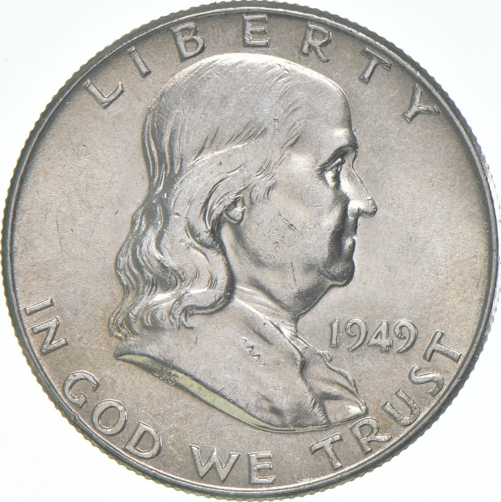 1949 Franklin Half Dollar AU 90% Silver