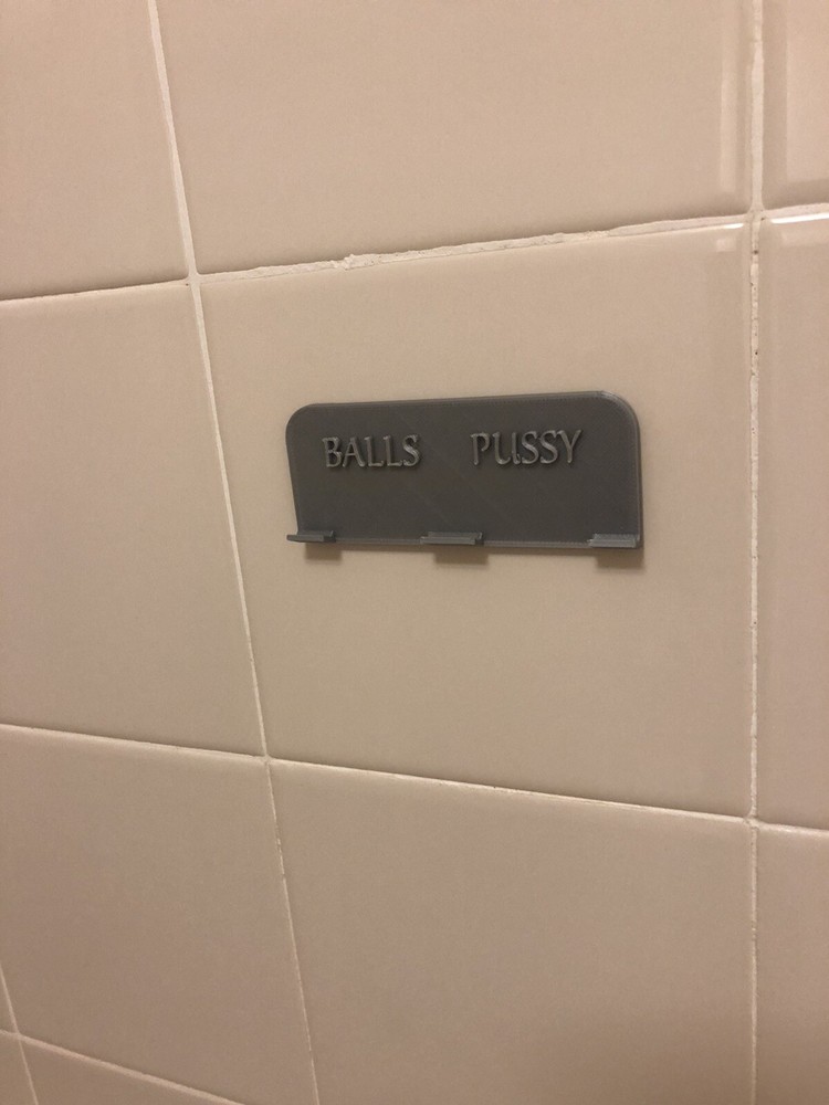 Bathroom razor holder “Balls Pussy” Organizer