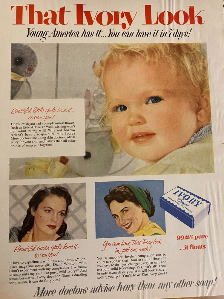 Ivory Soap, Full Page Vintage Print Ad