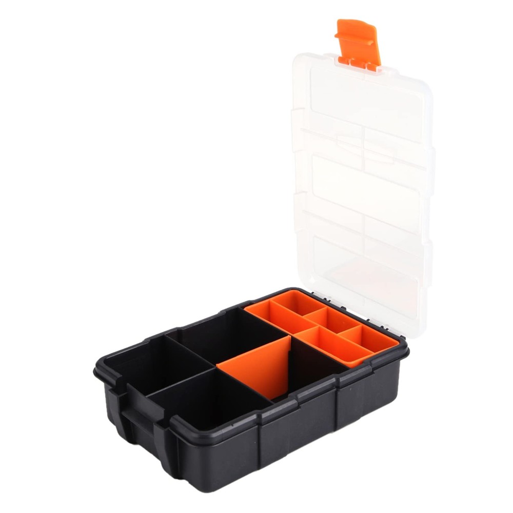 Heavy Duty Tools Box Small Parts Storage Box 9 Compartment Two Layer Hardware...