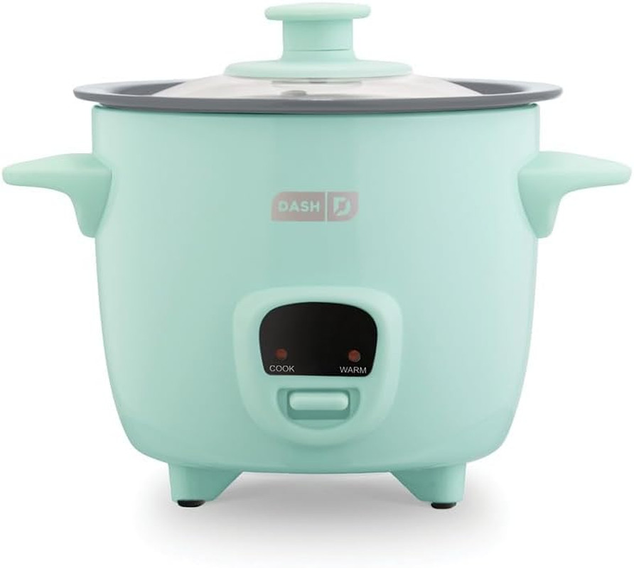 Mini Ceramic Rice Cooker - Designed for Single-Serve Cooking - Compact Rice Cook