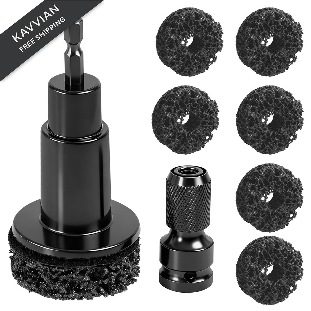 Wheel Hub Resurfacing Kit Stud and Cleaner for Quick Rust Removal...
