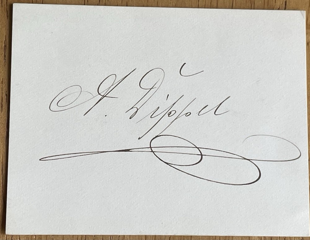 German Tenor Andreas Dippel Autograph