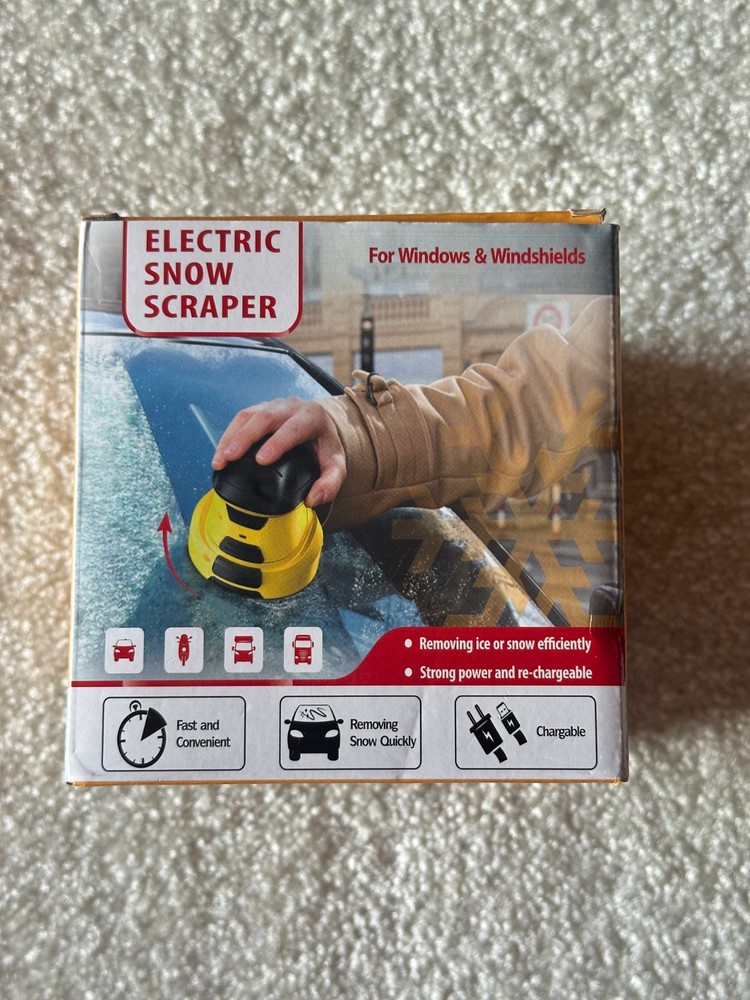 Electric Snow Scraper For Windows and Windshields / Rechargeable