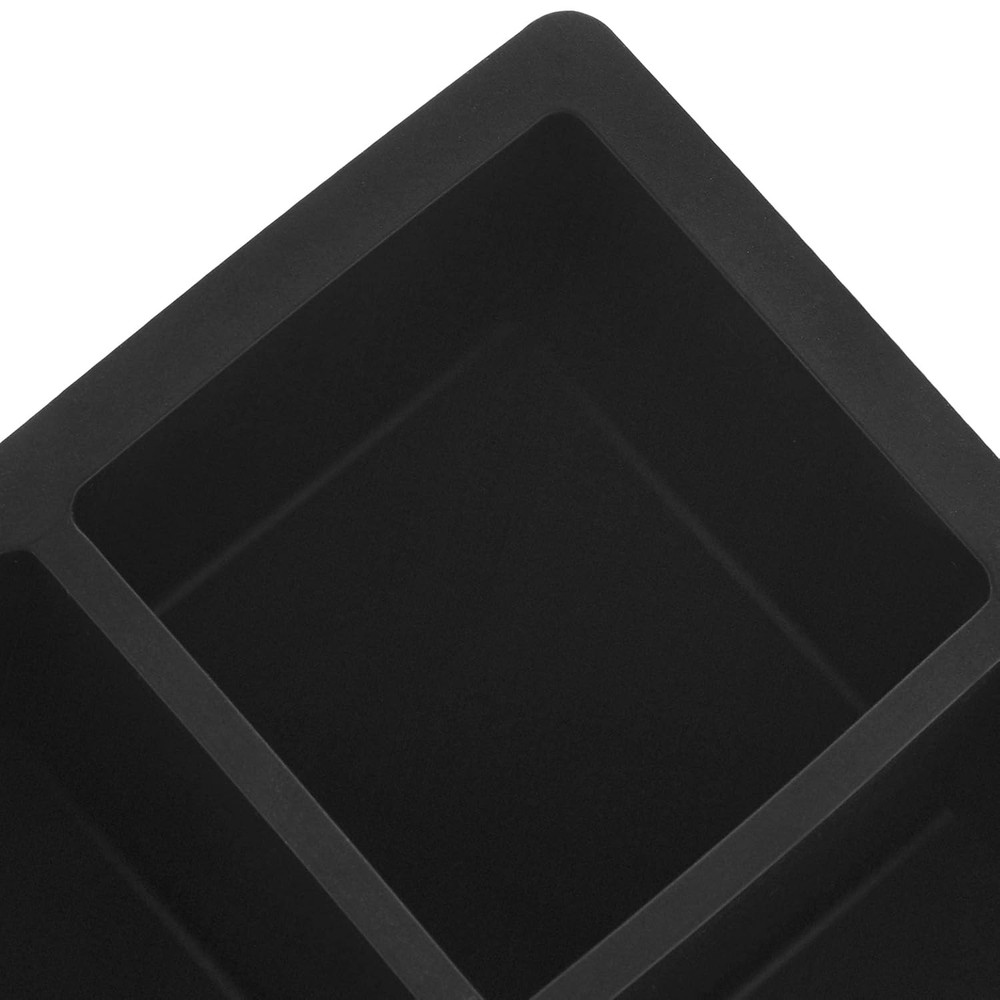 Amazon Basics Large Silicone Square Ice Cube Trays for Freezer, Dishwasher Safe,