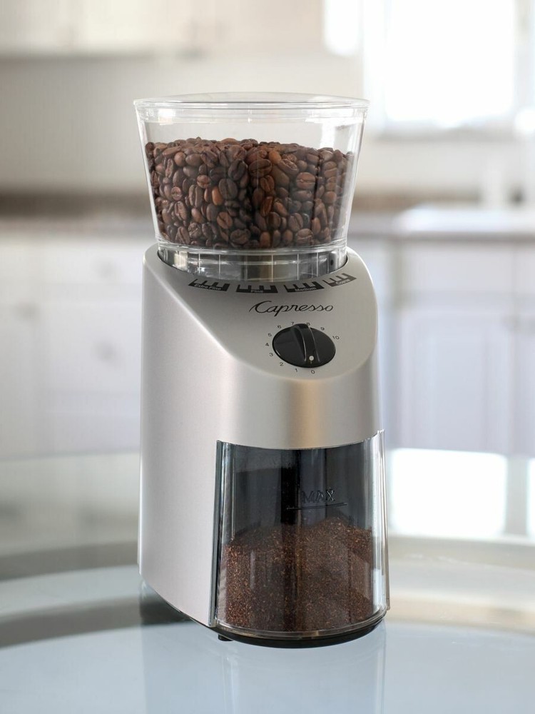 Capresso Infinity Conical Burr Grinder (Stainless Finish)