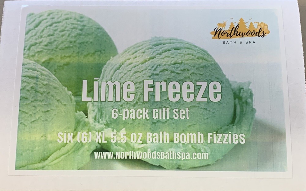Lime Freeze 6-pack Bath Bomb Gift Set